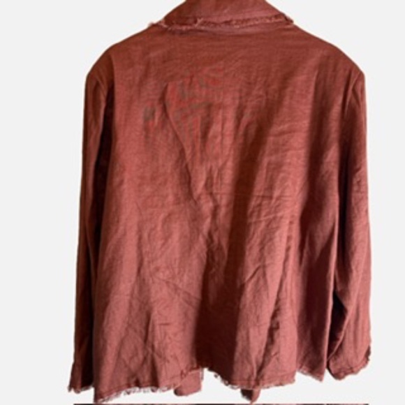 Linen distressed jacket - Picture 2 of 4